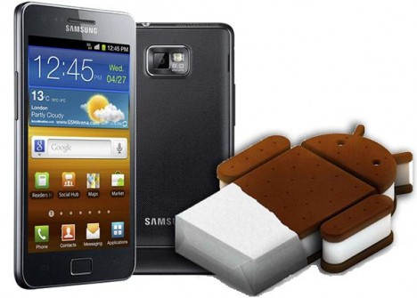 samsung galaxy s2 arriva ice cream sandwich