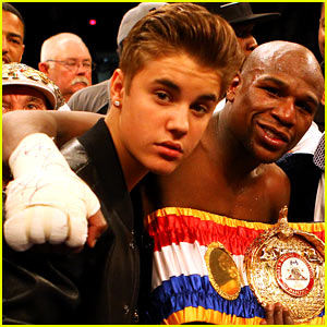 justin bieber e floyd mayweather