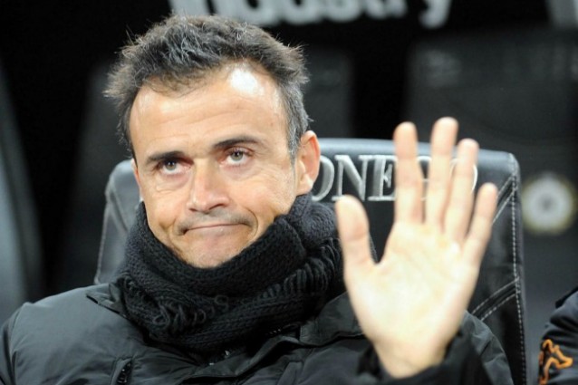 luis enrique saluta roma