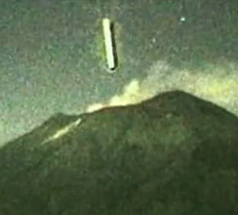 messico ufo in cratere di vulcano