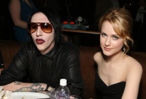 Evan Rachel Wood e Marilyn Manson