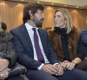 Andrea Pirlo e Deborah Roversi