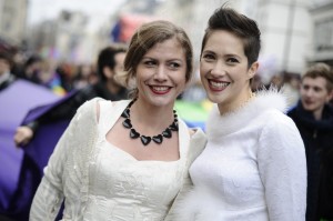 FRANCE-SOCIETY-WEDDING-DEMONSTRATION-PARIS